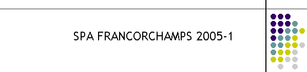 SPA FRANCORCHAMPS 2005-1